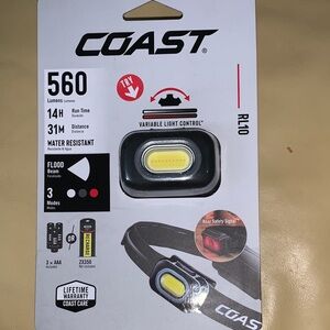 COAST RL10 Headlamp - Black and Yellow